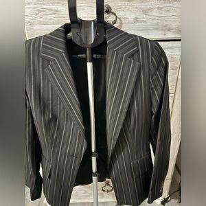 Banana Republic Black Pinstripe Blazer